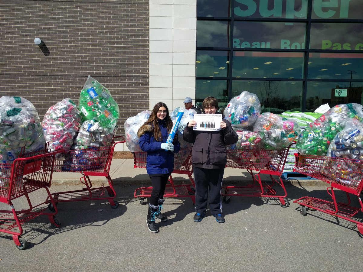 Last Sunday our Bottle Drive made $322. Great work Charity Water team! <a href="/lhaemsb/">LaurenHill Academy</a>