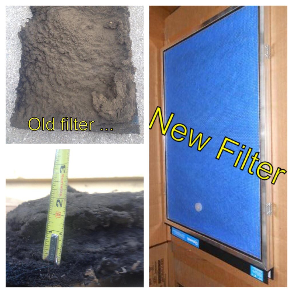 Action_AC's tweet image. A clogged $10 filter can use 15% more energy to heat and cool your home. #HVAC #springcleaning