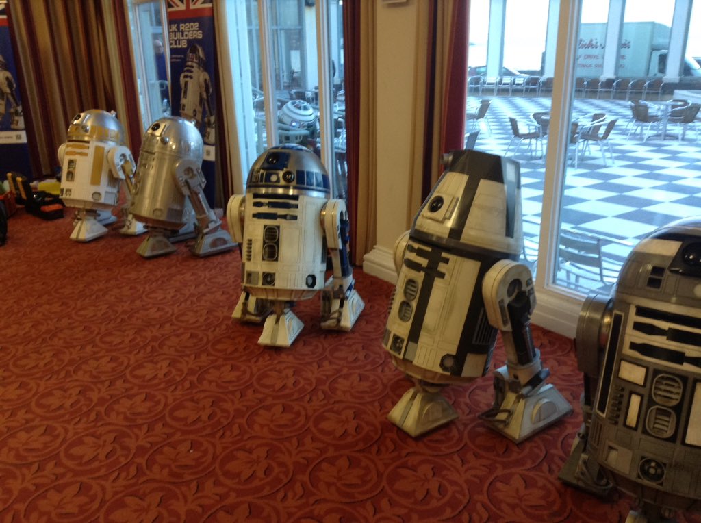 thejawline's tweet image. It&apos;s all getting Astromechtastic @scifiscarbs @scarboroughspa #R2D2 #DROIDS #scifi #scarborough