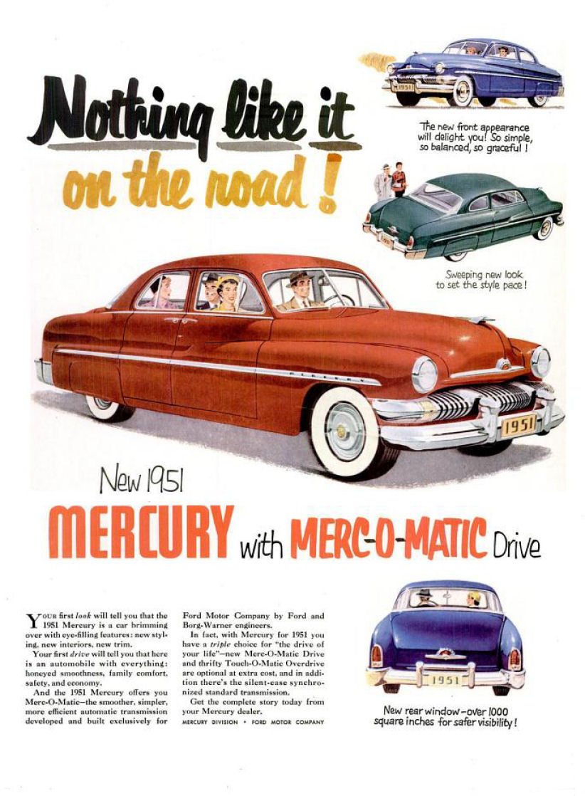 Mercomatic's tweet photo. #Mercury's own in-house automatic transmission arrived in 1951, named naturally #MercOMatic! https://t.co/u7z04r5d9N https://t.co/I41yVdbd0f