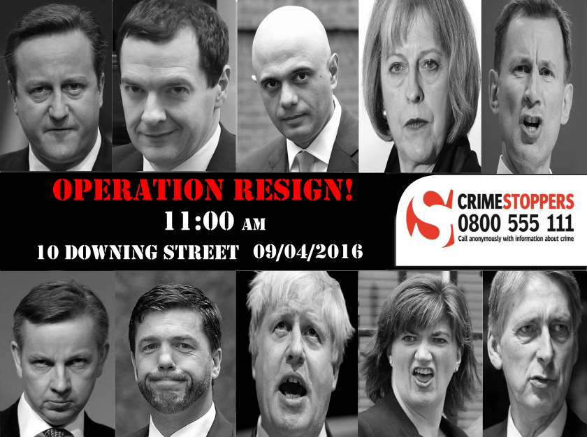 CREducation2016's tweet photo. #resigncameron #OneDownAllDown https://t.co/tPrJEkWCpk