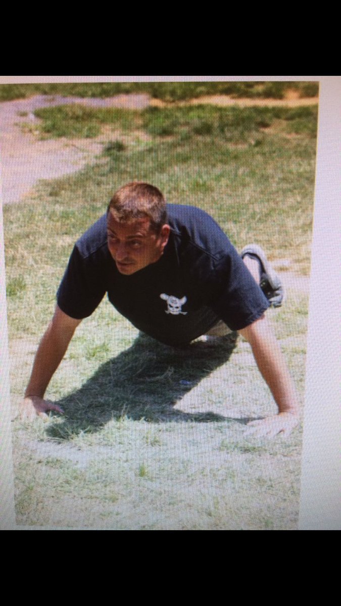 NJPrideGold's tweet photo. A flash back Friday ! My man doing some push ups ! @IHANJSoftball @Allenlarezza7 thank you Angela ! #misstheguy https://t.co/P2fuJb08Nr