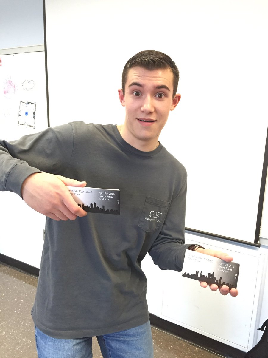 Prom tickets are printed! $40 a ticket, sales start Monday at all 3 lunches! Sales are all next week!  #ClassOf2017