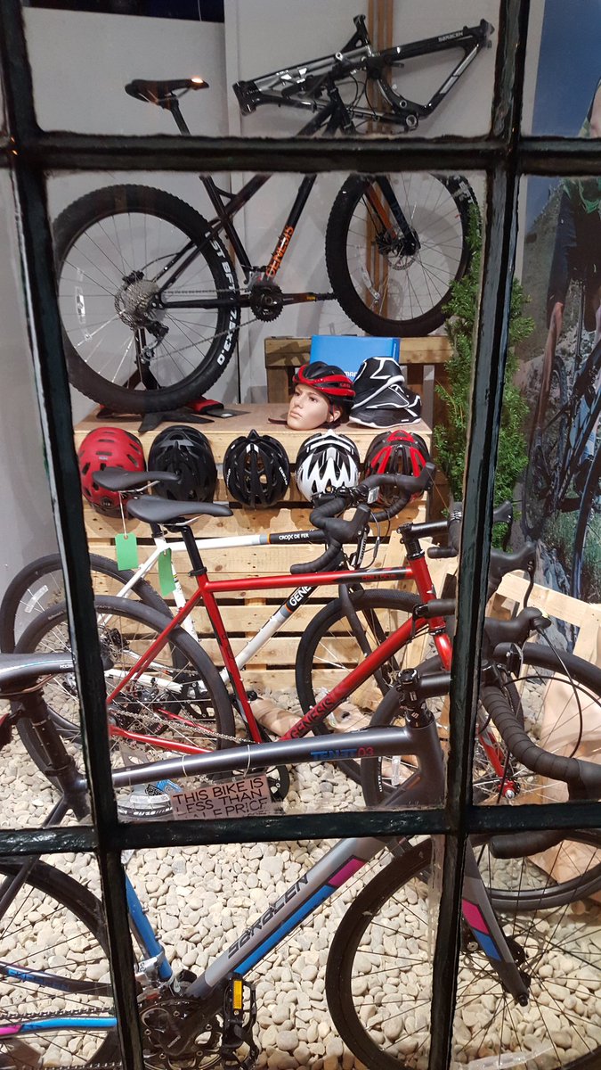 Not the best display for encouraging cycling I've ever seen.

...at least his hat didn't fall off?