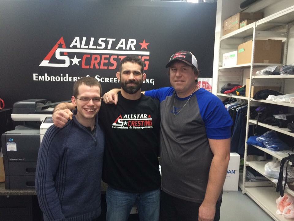 Allstar Cresting (@allstarcresting) on Twitter photo The champ was in to pick up his shirts today, <a href="/AllstarCresting/">Allstar Cresting</a> wants to wish him luck in his fight next weekend! The champ was in to pick up his shirts today, <a href="/AllstarCresting/">Allstar Cresting</a> wants to wish him luck in his fight next weekend!