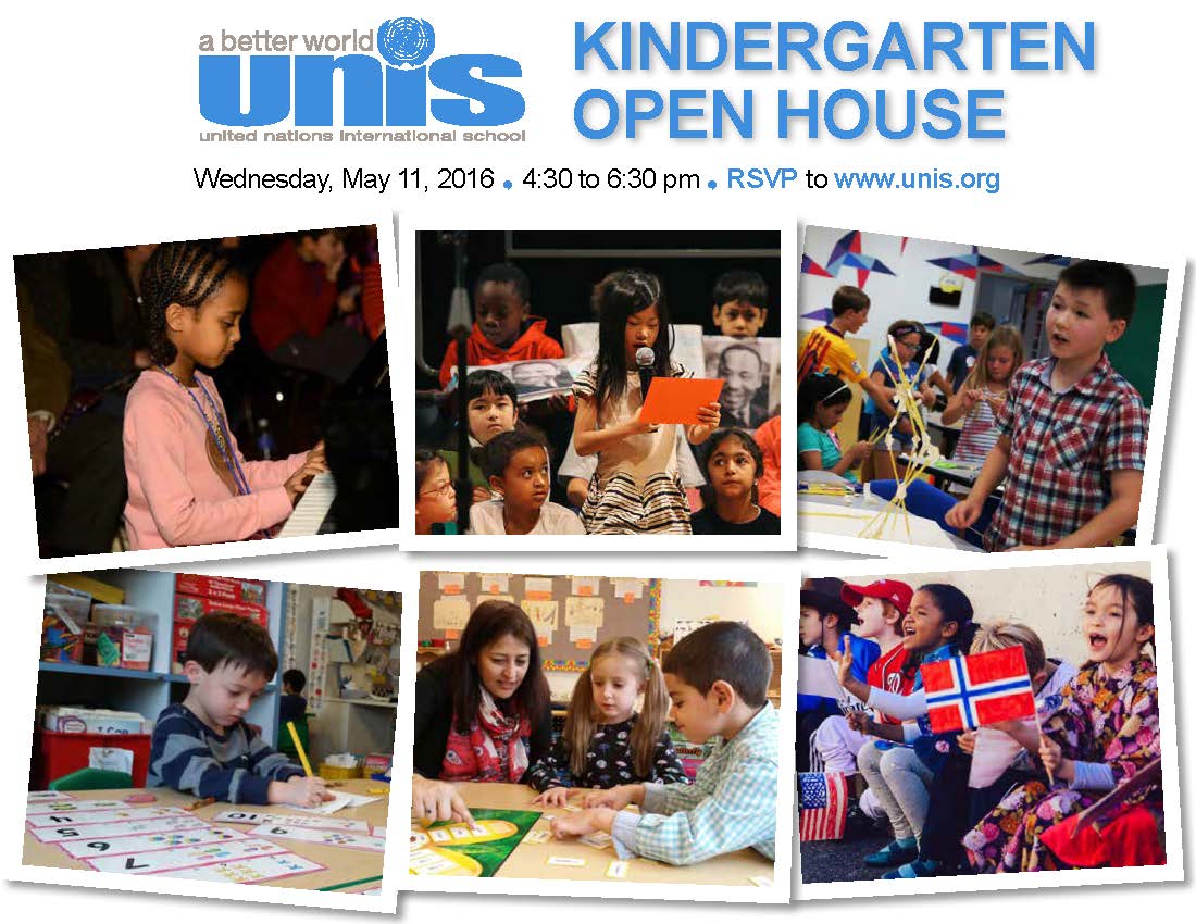 Looking for globally-minded school for your K aged child? Consider UNIS! Info re: their open house below.