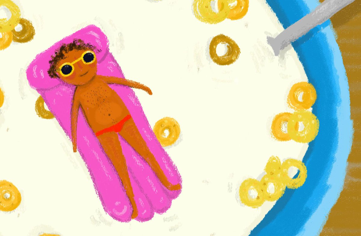 Jorobots's tweet photo. There's a man in my cereal #colour_collective a very rare photoshop attempt! https://t.co/dJw6XrByw3