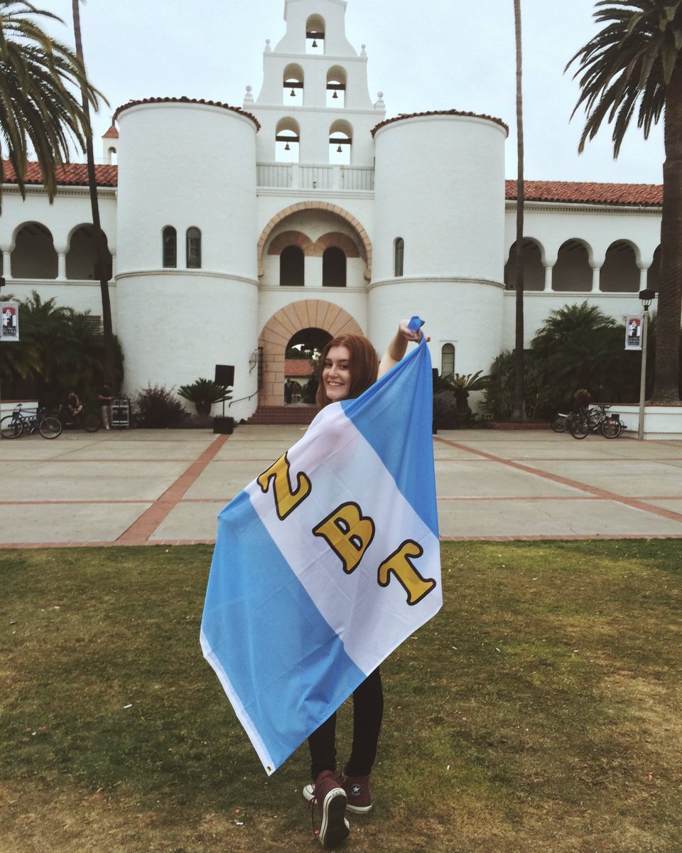 AlphaGamSDSU's tweet photo. Huge shoutout to Kayleigh for being nominated for ZBT sweetheart! We are so excited for you! 💙💛✨ https://t.co/CopO2e6hNf