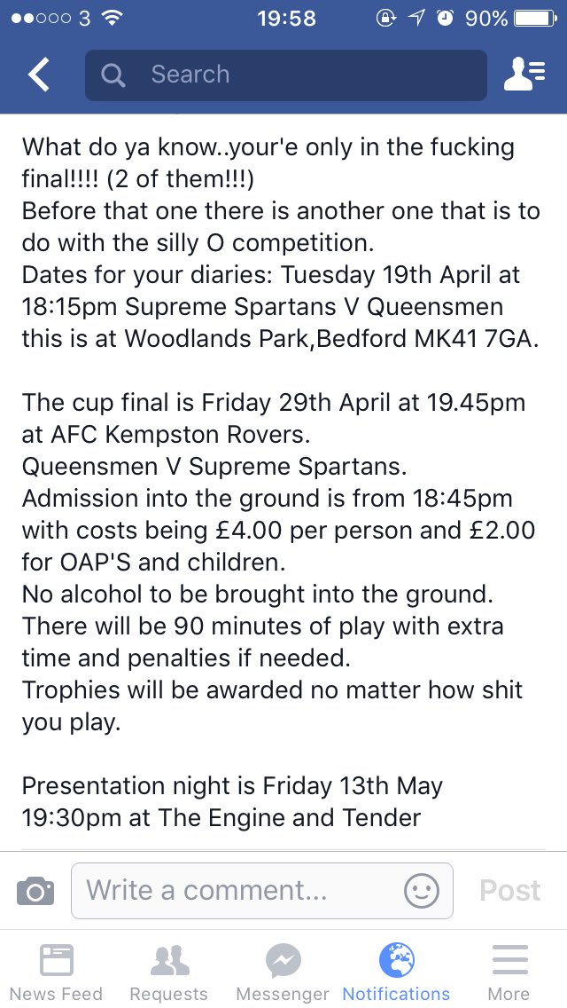 Information about the final