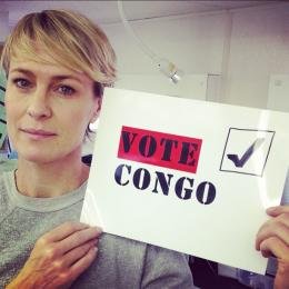 RaiseHope4Congo's tweet photo. Happy birthday to Enough Project upstander, @RealRobinWright! Thx for your tireless efforts to support #CongoPeace https://t.co/f8ouJRW8Kf