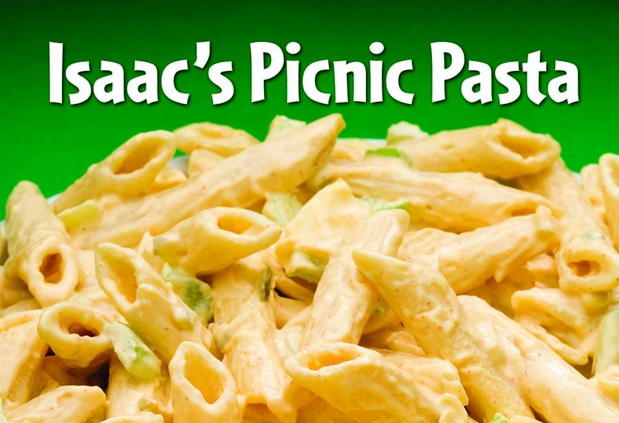 #Isaacs #Picnic Pasta is April's #delisalad...penne, onions, celery, hard-cooked eggs w/ sweet & sour dressing!