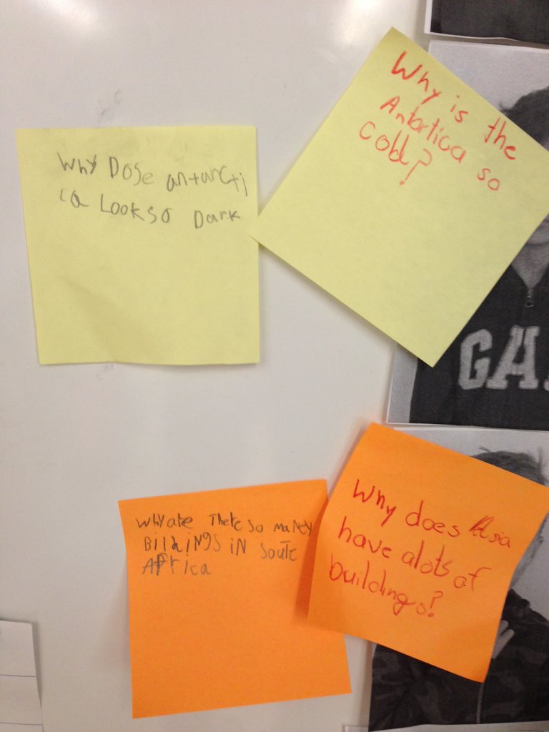 mrsdourmissis's tweet photo. Our social studies wonderings. #inquiry #qchart #thickVsThinQs https://t.co/7BMBrlB8gi