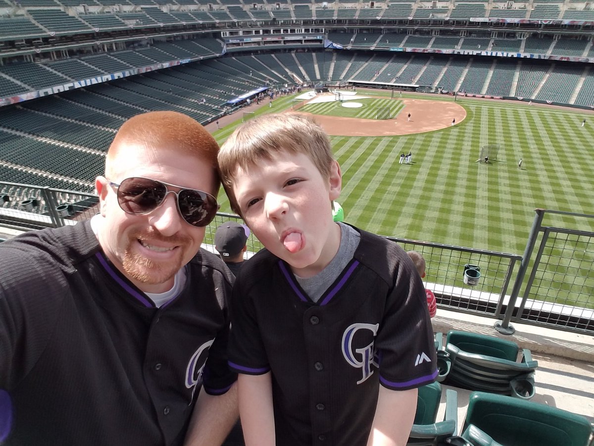 theKaerey's tweet photo. Little Man's streak of Opening Days Continues with number 8!!! @Rockies https://t.co/VK4HqFZrL8