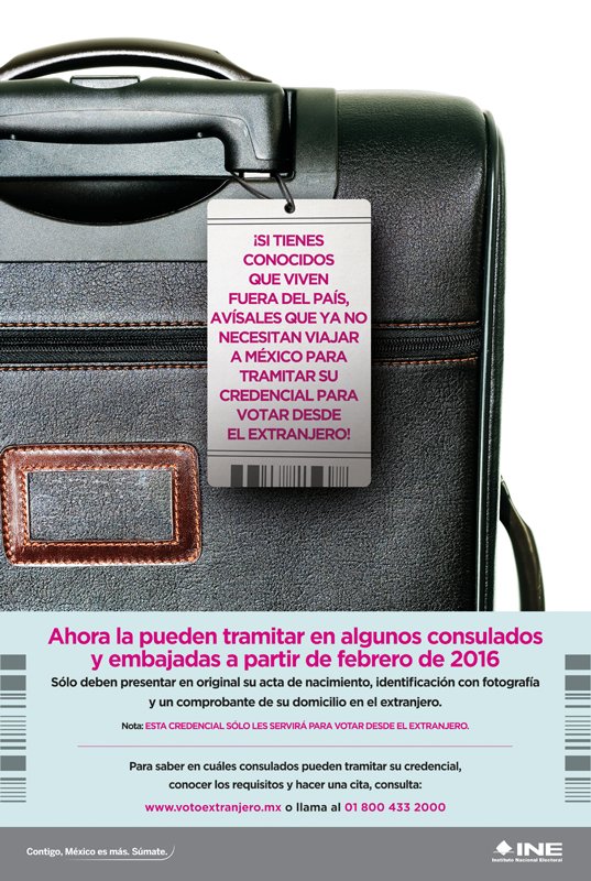 INEMexico's tweet photo. ¡Si tienes conocidos que viven fuera de México, avísales que ya podrán tramitar su #CredencialEnElExtranjero! https://t.co/lkhI5K9e9m