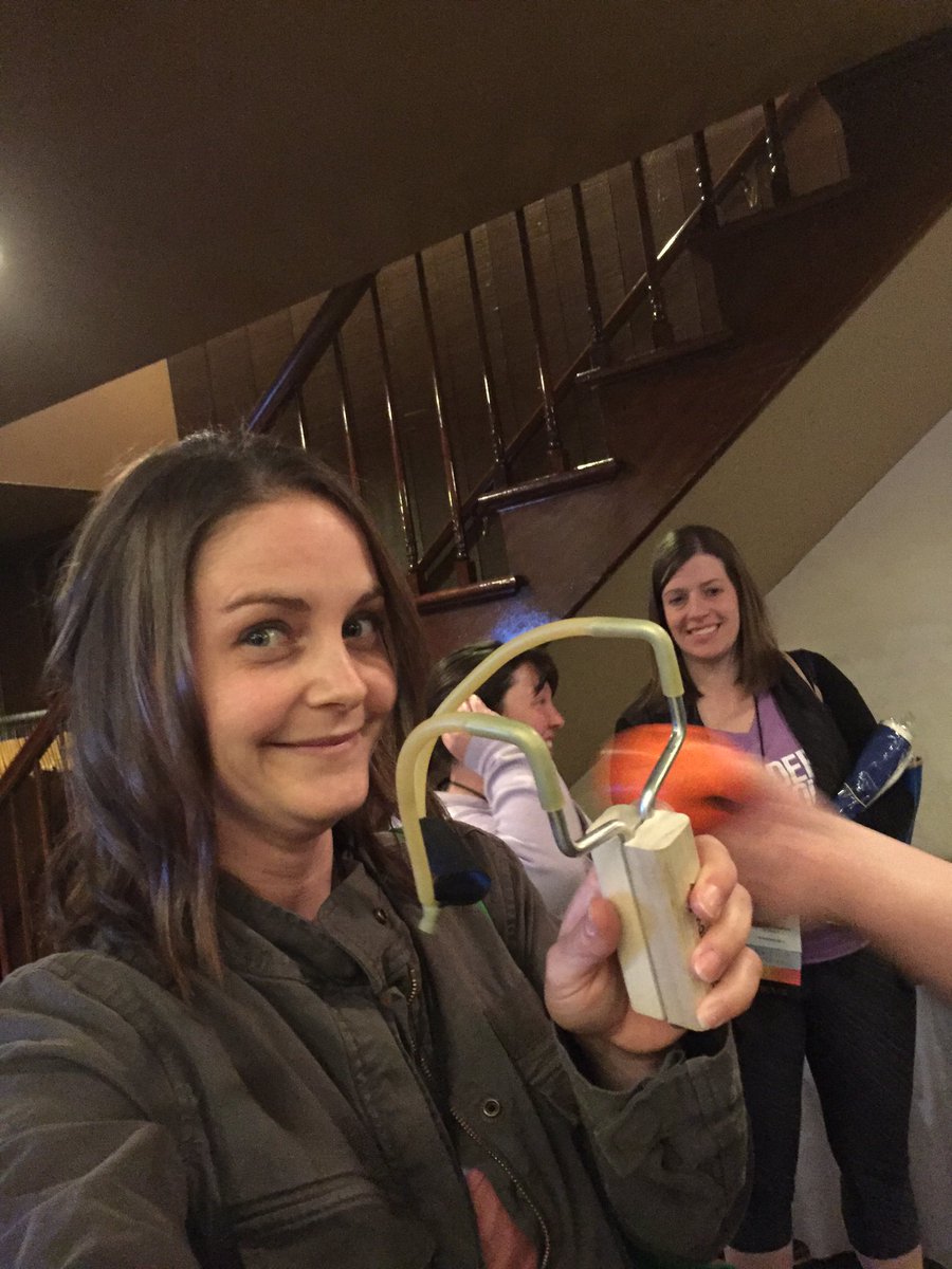 AndreaSteffens's tweet photo. #MidStates2016 can't wait to use this sling shot! Better yet can't wait to have my camp kids make this @ camp! https://t.co/3SqsIunMhG