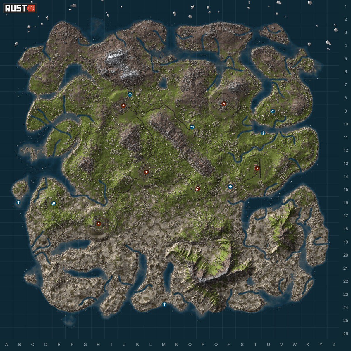 Vanilla rust map фото 109