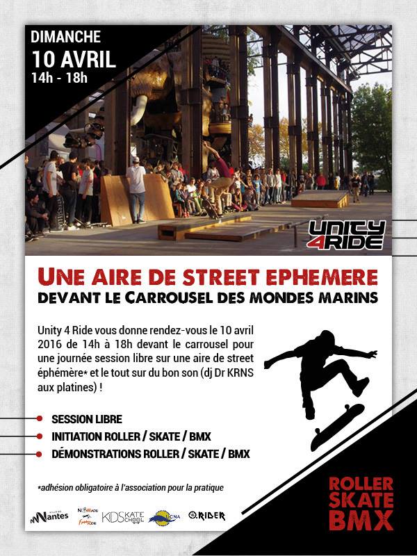 Nanteshype's tweet photo. #Unity4Ride: #Skate #Roller #Bmx.Dimanche 10 avril, 14h - Parc des Chantiers à #Nantes. https://t.co/7isGlaUtzO https://t.co/S6fH7eIxIW
