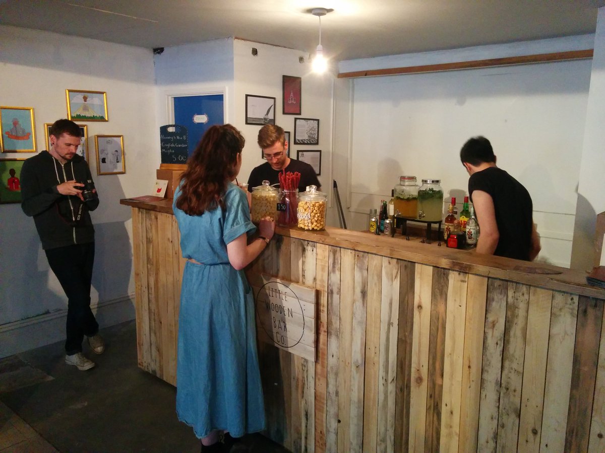 TheHiveBrighton's tweet photo. So excited to see @littlewoodenbar in action tonight @ #yourfavouriterapper exhibition! The cocktails are DELICIOUS! https://t.co/SgIjd8si36