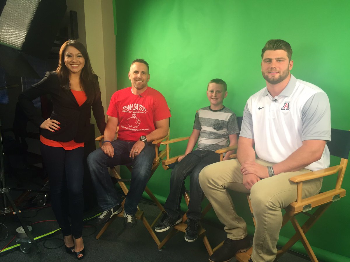 ArizonaFBall's tweet photo. Thank you @TucMorningBlend for having us to talk about Cystic Fibrosis and Great Strides! https://t.co/0VhAeZeHmC