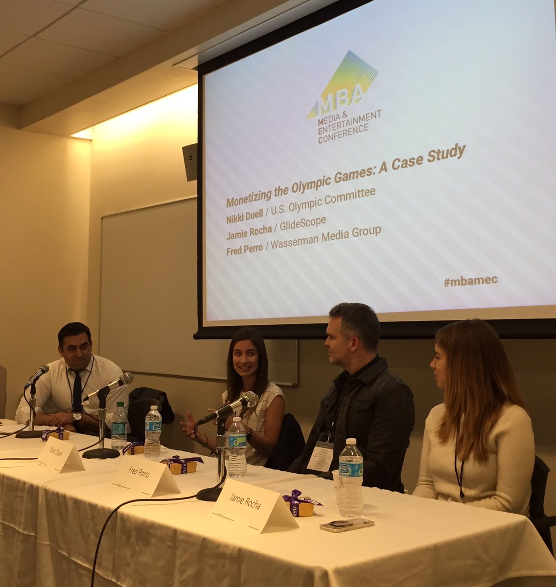 AlyssaJLoverro's tweet photo. Talking audience engagement across time zones at the Olympic Games #teamUSA #spoileralert @mbamec https://t.co/D7t4otnGyb