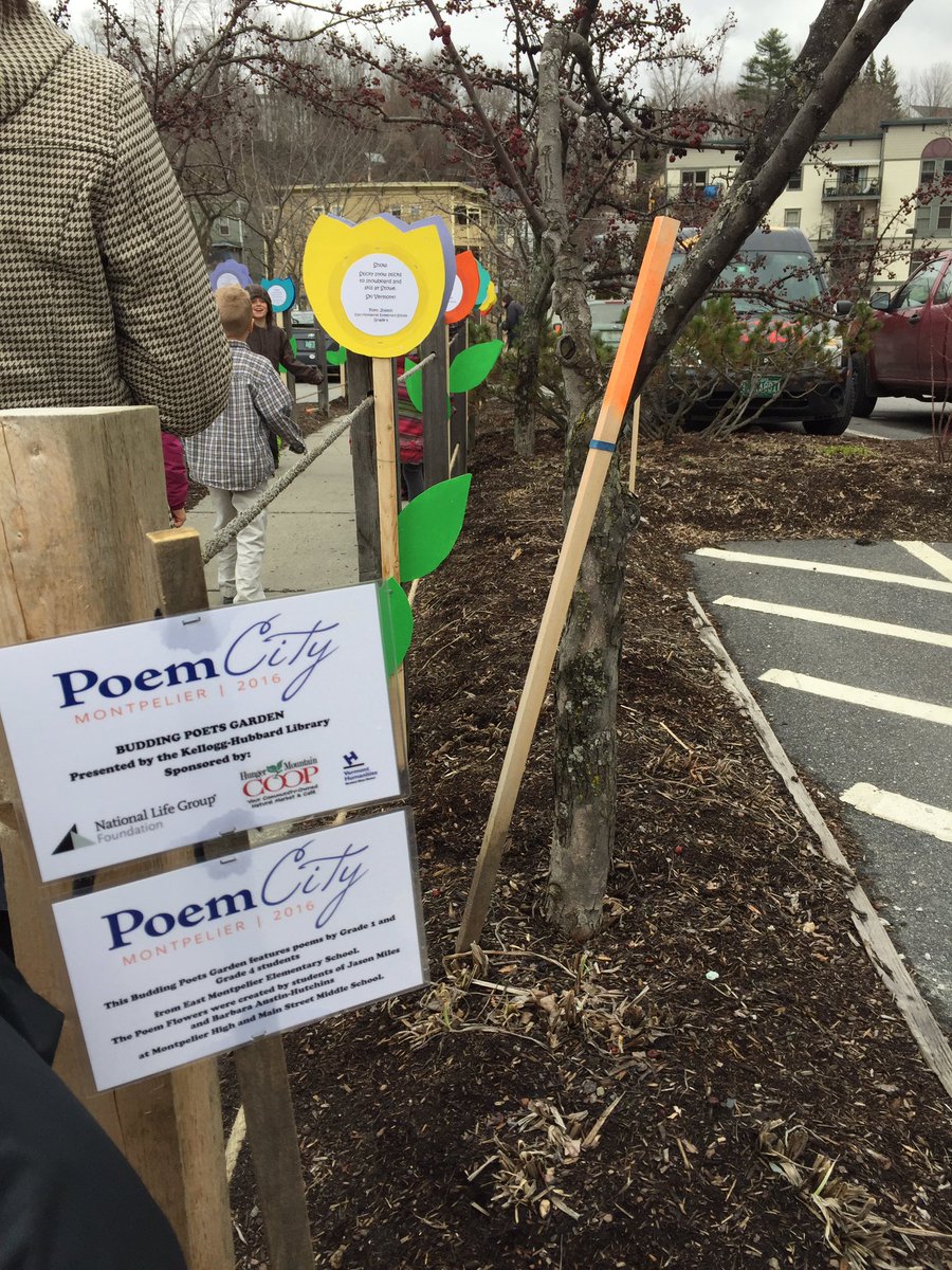 First grade poems on display at #hungermountaincoop!