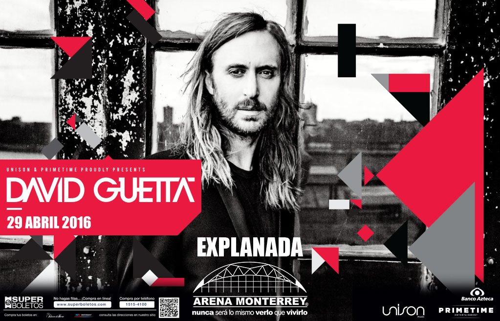 ArenaMtyOficial's tweet photo. El 29 de abril a liberar energía con los beats del DJ @davidguetta 
Boletos en taquilla y @SuperboletosMx https://t.co/KB68D96u5H