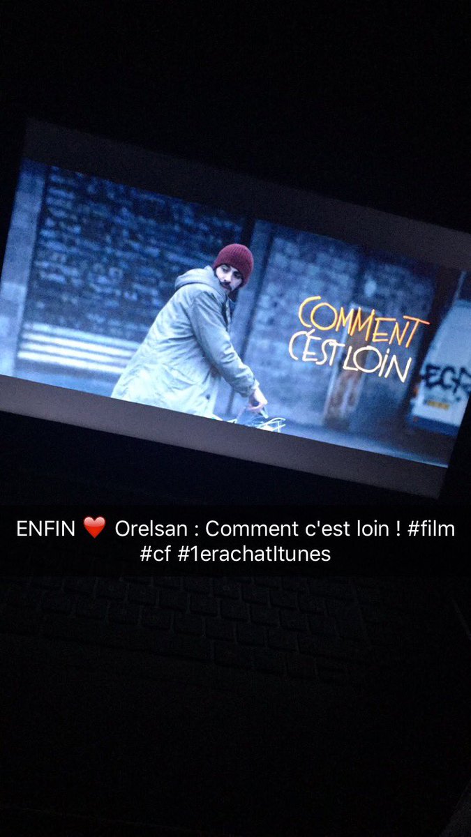 PriscJstrz's tweet photo. Il était temps ❤️😍 #Orelsan #CommentC'estLoin #Film @Orel_san @Deuklo https://t.co/EMmHyRTn2A