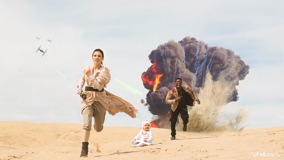 BuzzFeed's tweet image. This couple did a photo shoot as Rey and Finn from “Star Wars” and it’s adorable bzfd.it/1SEELfh