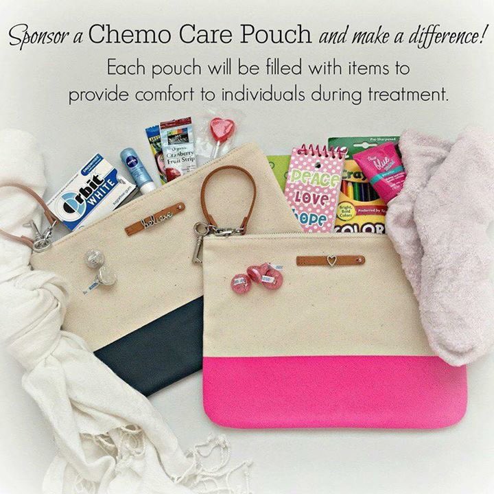 Sponsor a chemo-pouch to be donated to cancer center. Only $29+t&amp;s. Ask me how you can help me reach my goal of 25!