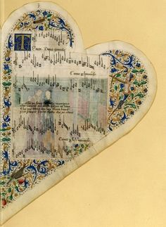La Harpe de melodie di Jacob Senleches, da un canzoniere del 1475. #arssubtilior