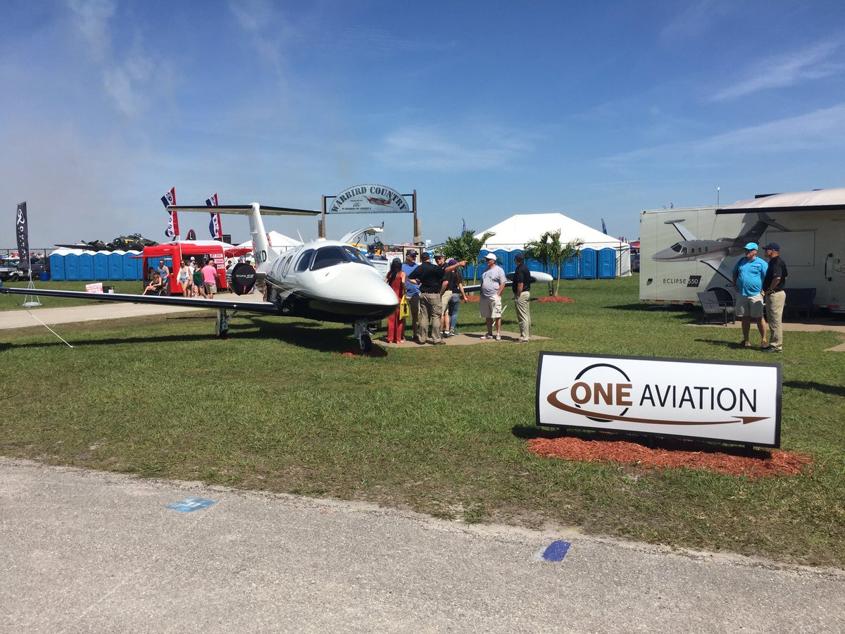 OneAviationAero's tweet image. Wrapping up the day @ Sun'n Fun in the ONE Aviation booth.#SNF16 #Eclipsejet #JetLife #oneaviation #adventuretravel