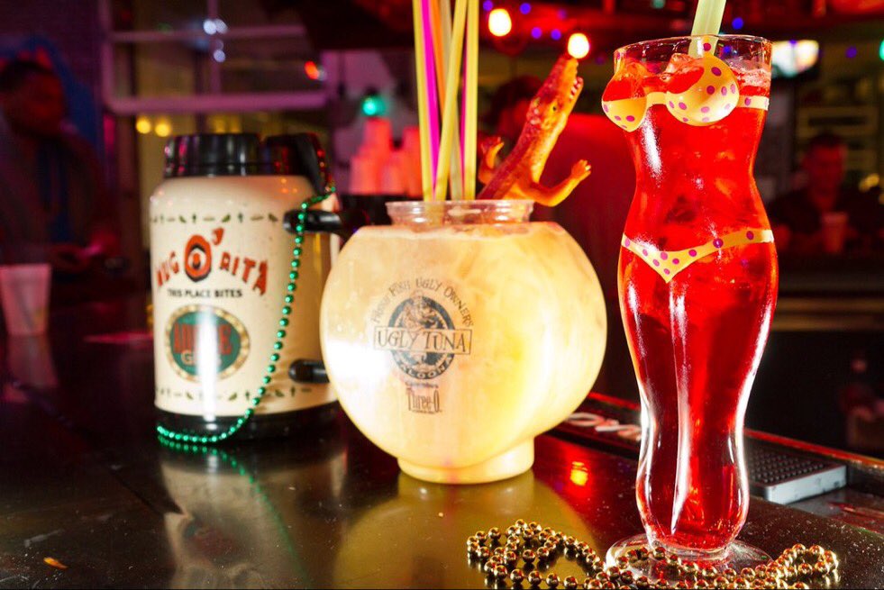 UglyTunaSaloona's tweet photo. Voted best happy hour on campus by @1870now! Get ugly with $1 wells &amp; $1 drafts from 8-10pm #UglyTunaOSU #UglyHour https://t.co/brzwVqXUJV