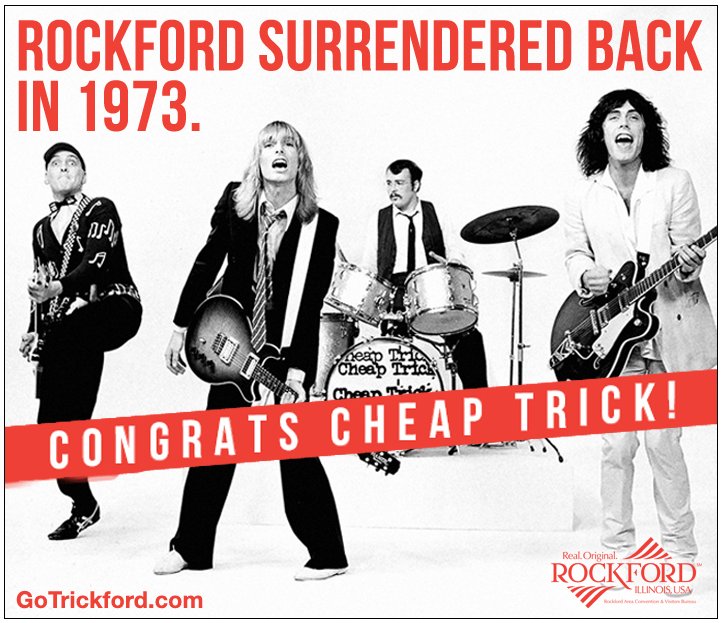 ChartwellAgency's tweet photo. So proud of @cheaptrick and their induction into the Rock and Roll Hall of Fame! #RockHall2016 #GoTrickford https://t.co/1jMbriK6UR