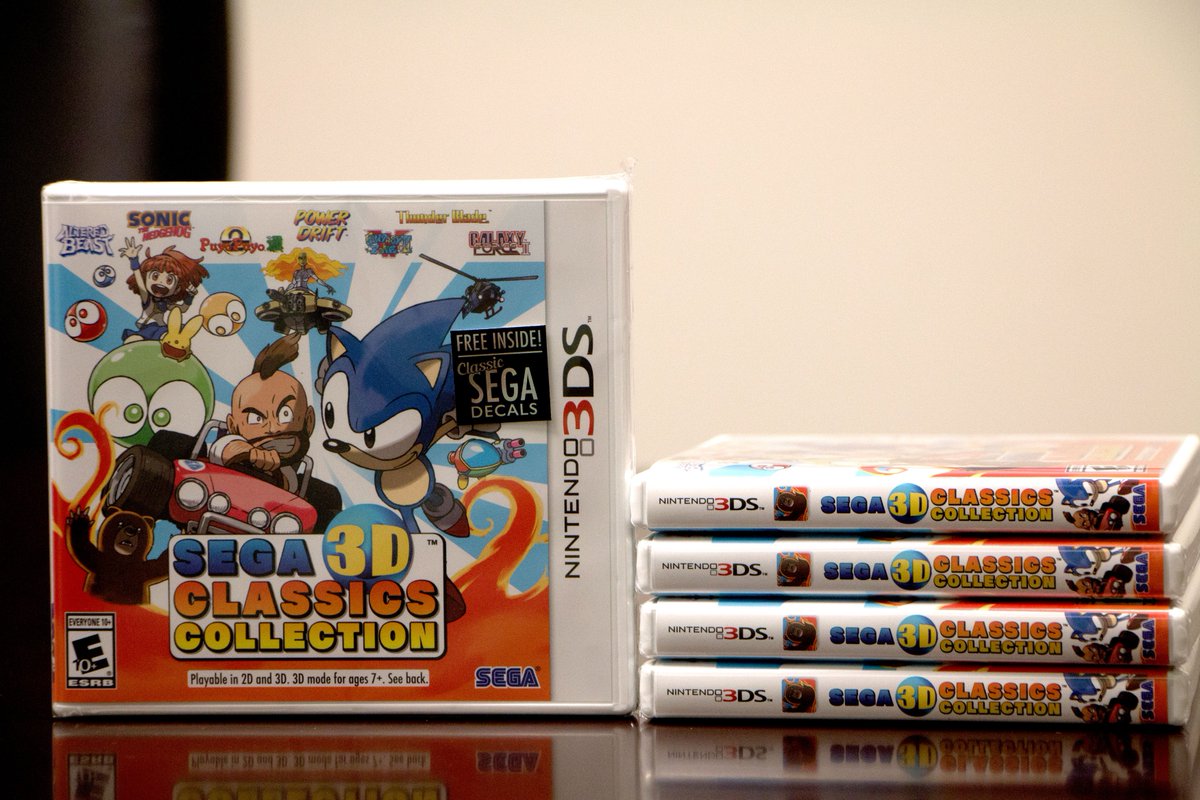 SEGA's tweet image. Look what arrived at the office today! Time to quality check these samples before it goes out on April 26th.