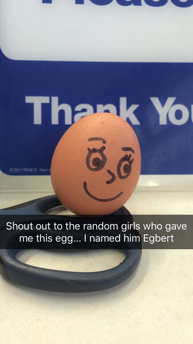 Kristen71295's tweet image. Some teenage girls gave me an egg that we don't sell in the store... I named him Egbert #cvsproblems @cvs_problems