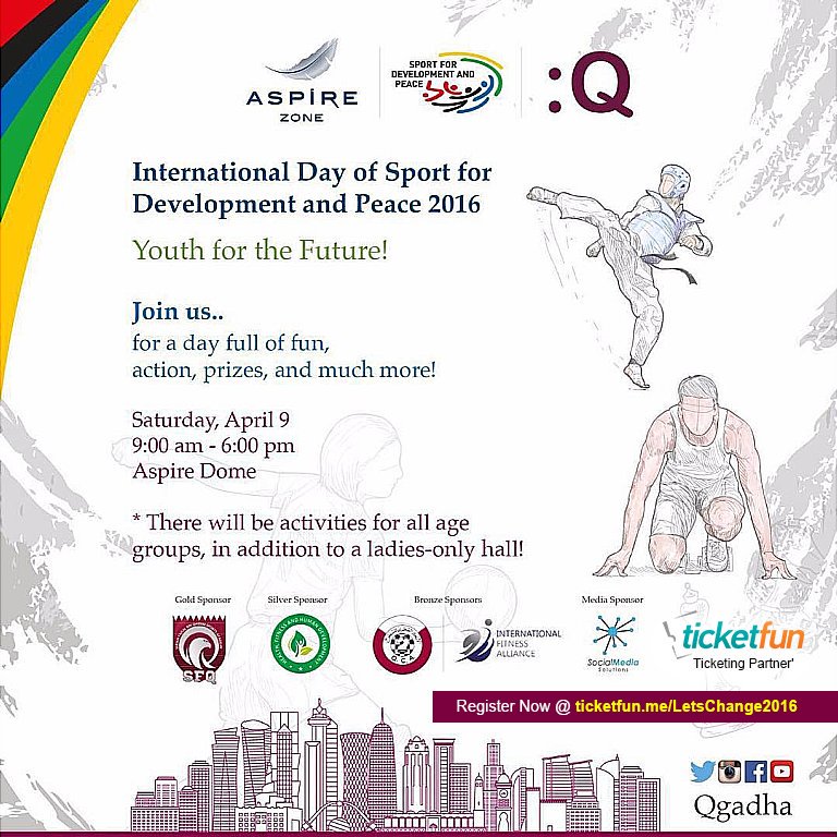ticketfun's tweet image. Register now for #IDSDP2016 #WomenOnly @aspirezone @qgadha #Letschangeqa