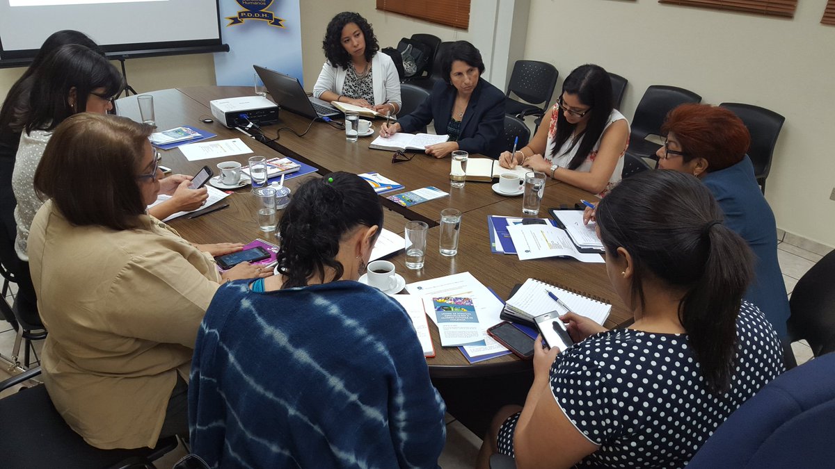 Procuradora Adj de Mujer reunida con representantes de instituciones, informa sobre proyecto Justicia Especializada.