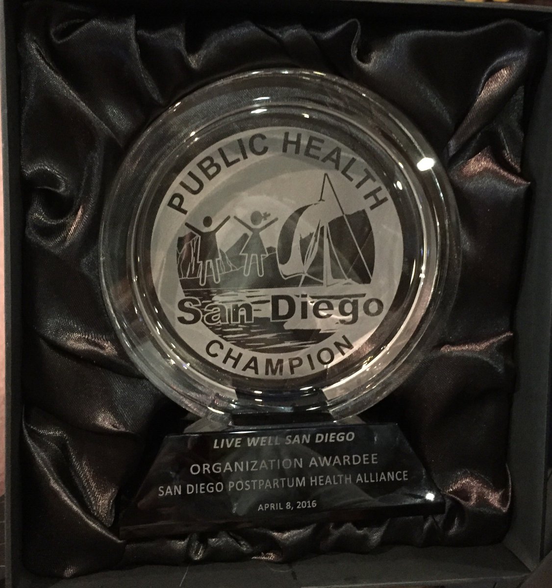 PHASanDiego's tweet photo. Excited to accept the Public Health Champion Award. It’s an amazing honor to be acknowledged for this important work https://t.co/1csEFSRWBY