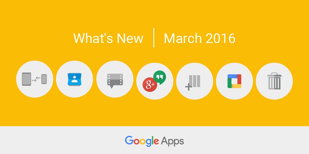 From contacts → Trash support, lots of updates happened in March. Get the full round up now goo.gl/YKoYMr