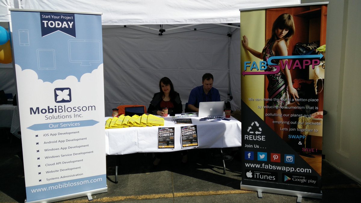 Fabswapp's tweet photo. #Fabswapp is at #BCITopenhouse https://t.co/RORhsCDIHt