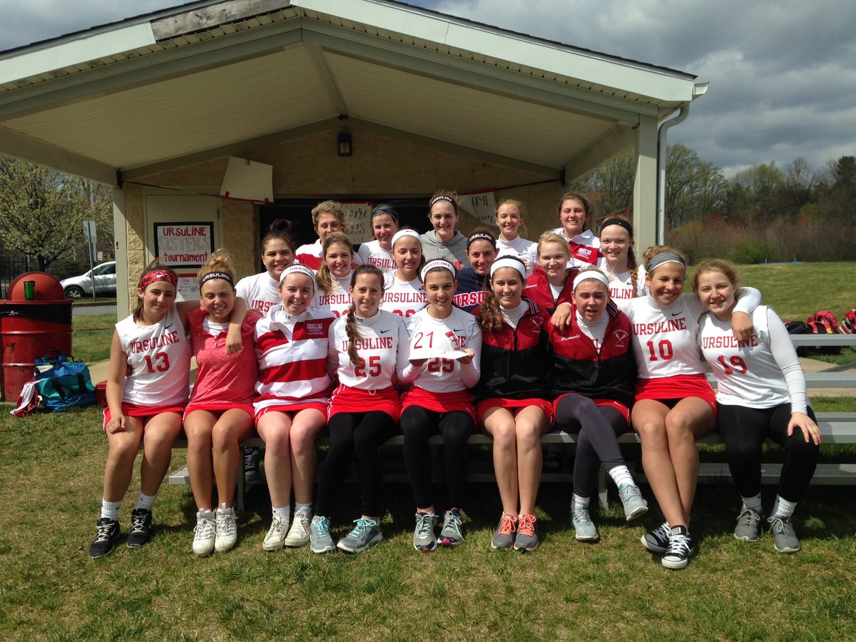 UAstllacrosse's tweet photo. Ursuline Academy sister school tournament! We are having fun with New York, Boston, and Delaware! #UA @UrsulineSTL https://t.co/nicxfpufzC