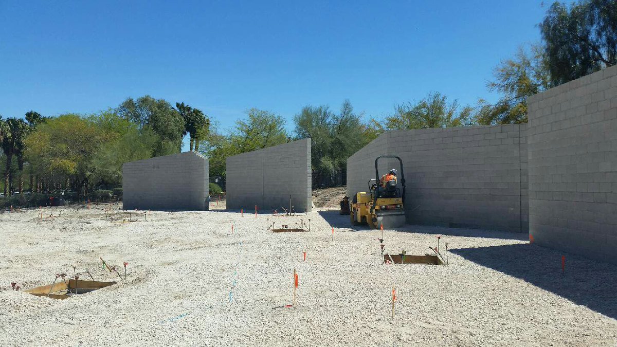 NVStateMemorial's tweet photo. Nearing completion of compacting type 2 fill that will provide a solid base for concrete and pavers. https://t.co/6EMlAfHmAX