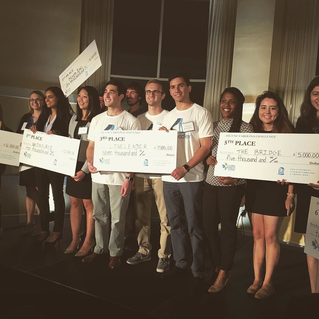 LineLeaderApp's tweet image. Our team was privileged to pitch at the @UNCeship Carolina Challenge Finals! Thank you CC … ift.tt/23q5kMN