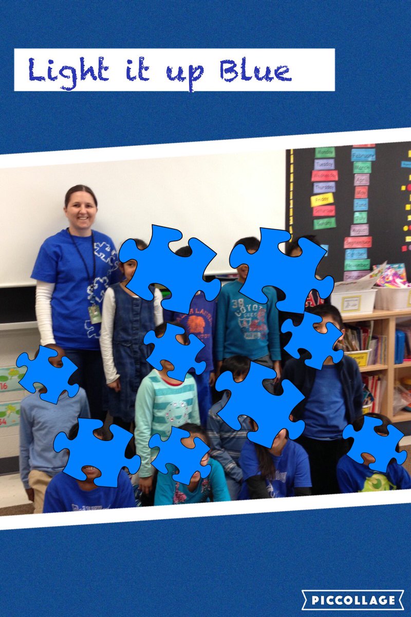 EGumulka's tweet photo. Autism Awareness Day @RedWillowPS #RWBlue https://t.co/Sxh8MUvw5c