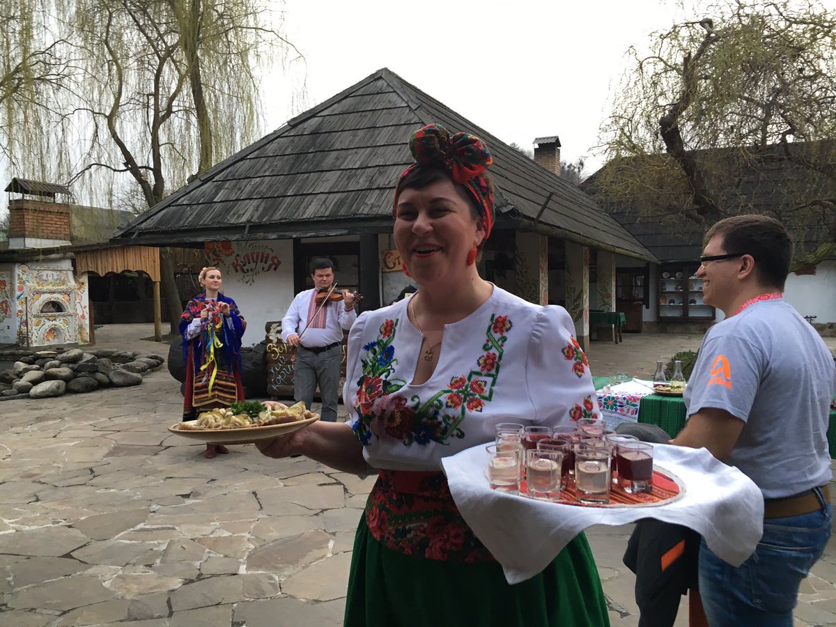 ojuncu's tweet image. #agileee dinner party w/ vodka, music and cherry vareniky, of course ;)