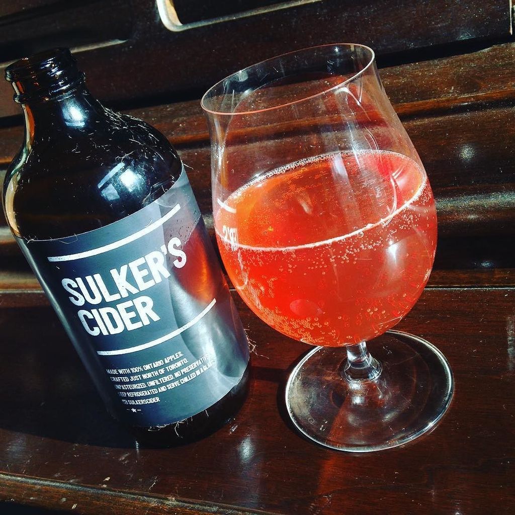 Zowie! <a href="/sulkerscider/">Sulker'sCider</a> with montmorency cherries and dry hopped with tettanger hops.great in… ift.tt/1RJxnCX