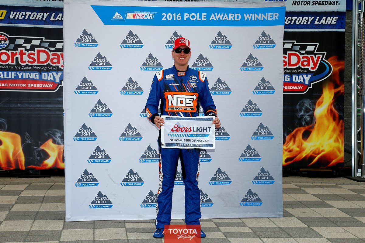 ToyotaRacingUSA's tweet photo. RETWEET to congratulate @KyleBusch &amp; @JoeGibbsRacing for winning the pole for today's @NASCAR_XFINITY race! https://t.co/wF1F7FawIF
