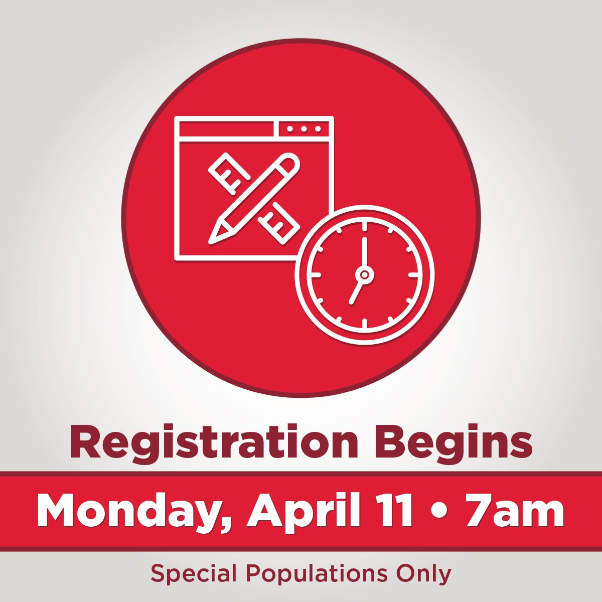 LamarUniversity's tweet photo. REMINDER: Registration for #LU May Mini, Summer &amp; Fall 2016 begins tomorrow morning at 7 AM for special populations. https://t.co/H30zUOGEL0