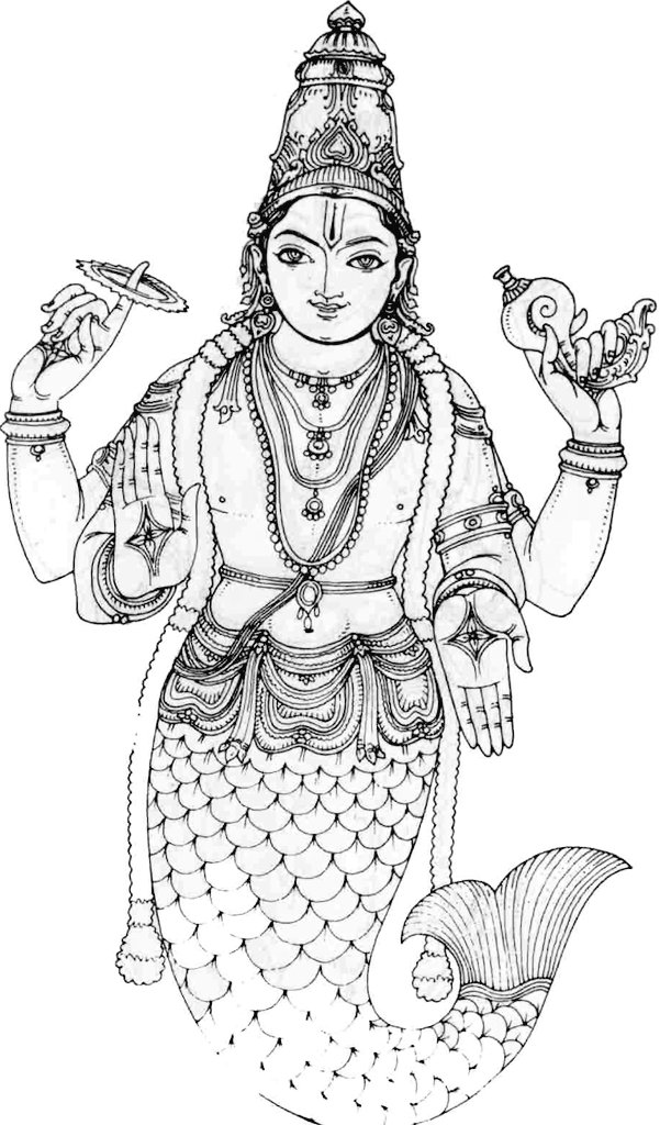 Lord Vishnu Coloring Pages