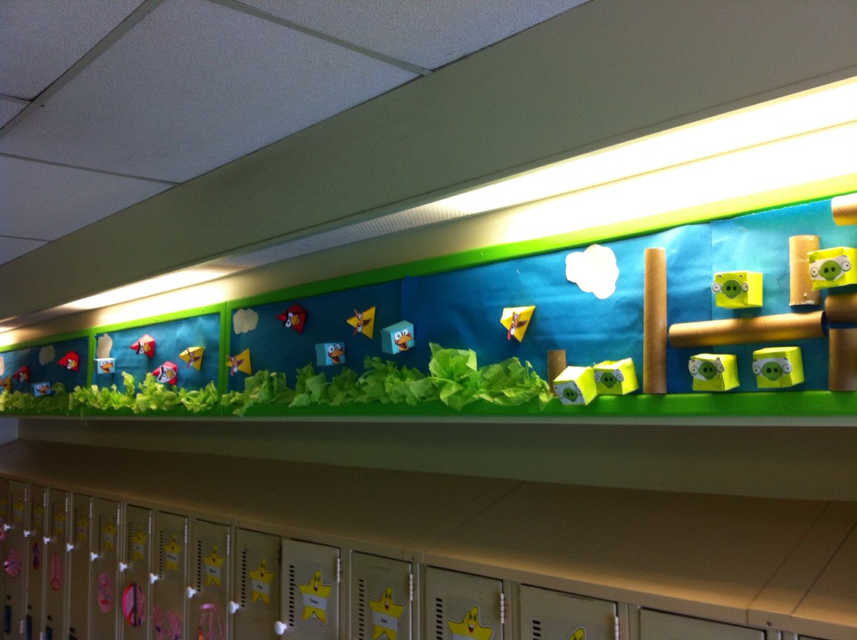 0kelly0's tweet photo. Angry birds 3D shapes! @StAnthonyElem #LBPSB #UDLclassroom https://t.co/Zu8NqHMPiM